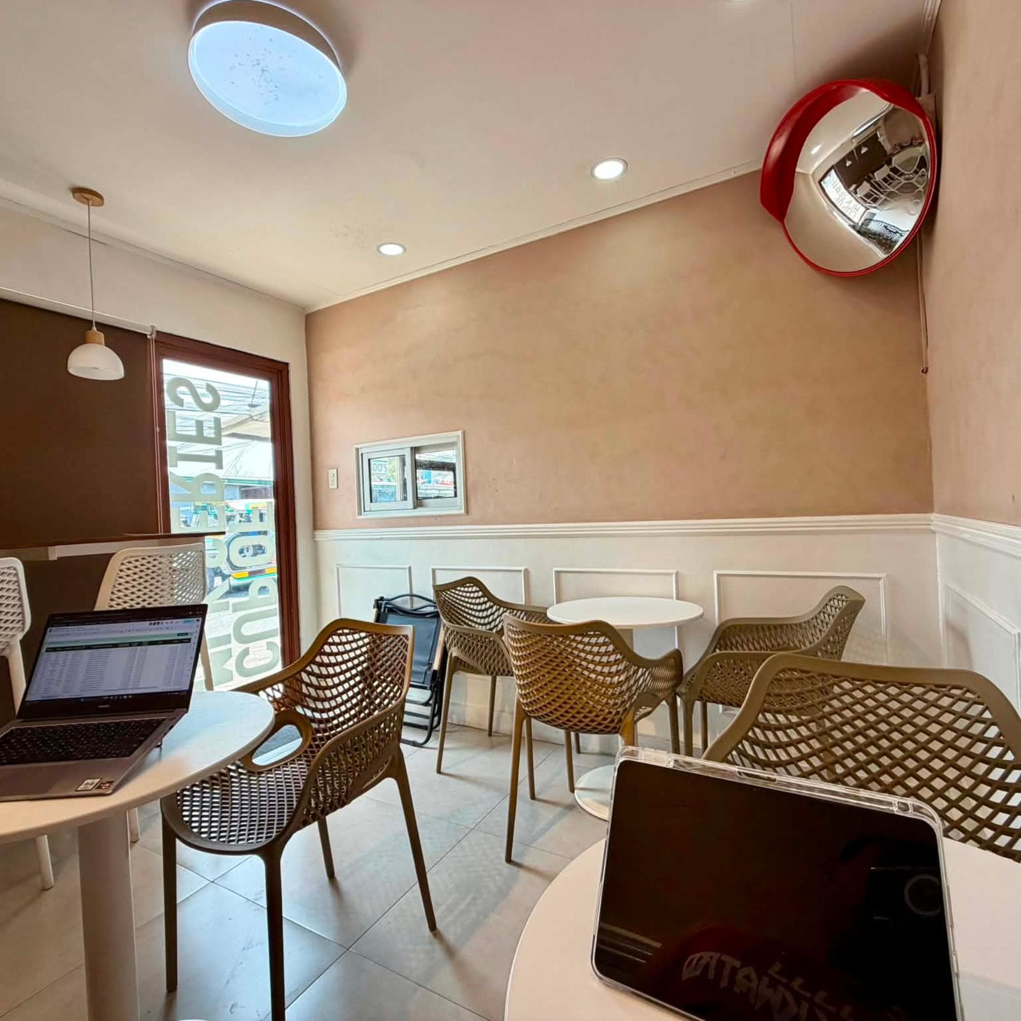 Interior seating area at Cup Of Mlk Series